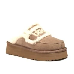 UGG Chloe Fluffy Platform Scuff -Chic Clothing Store 5086