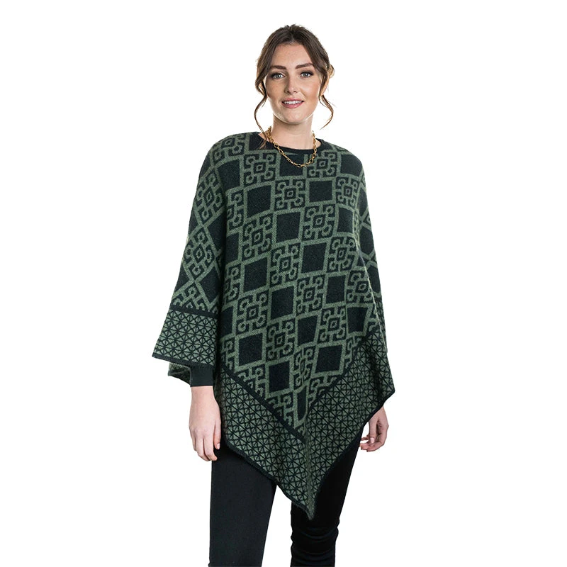 Premium Possum And Merino Wool - Diamond Poncho 4 Premium Possum And Merino Wool - Diamond Poncho - Image 2