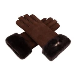 UGG Premium Single Cuff Gloves -Chic Clothing Store CHOCO 2