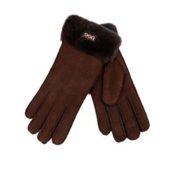 UGG Premium Single Cuff Gloves -Chic Clothing Store CHOCO 3