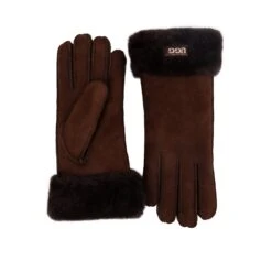 UGG Premium Single Cuff Gloves -Chic Clothing Store CHOCO 4