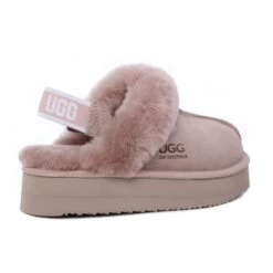 UGG Fluffy Strappy Platform Scuff -Chic Clothing Store HSY 5458