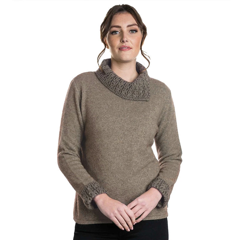 Premium Possum And Merino Wool - Two Tone Jumper 3 Premium Possum And Merino Wool - Two Tone Jumper