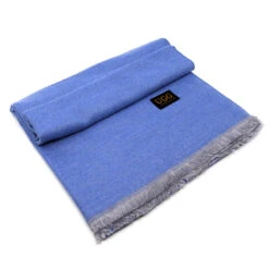UGG Premium Wool Scarf -Chic Clothing Store blue scarf3