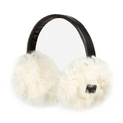 UGG Curly Fluffy Sheepskin Earmuff -Chic Clothing Store bw