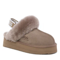 UGG Fluffy Strappy Platform Scuff -Chic Clothing Store cb3 5ecdac74 5139 4a93 8b23 54eccfd92a94