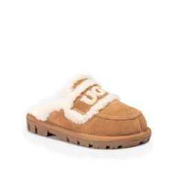 UGG Kids Logo Detachable Scuff -Chic Clothing Store chestnut 02