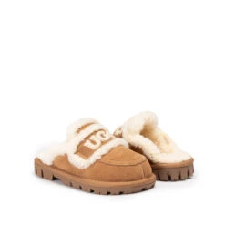 UGG Kids Logo Detachable Scuff -Chic Clothing Store chestnut 07