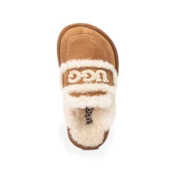 UGG Kids Logo Detachable Scuff -Chic Clothing Store chestnut 08