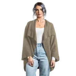 Premium Possum And Merino Wool - Moss Stitch Shrug 35 Premium Possum And Merino Wool - Moss Stitch Shrug -Chic Clothing Store mocha