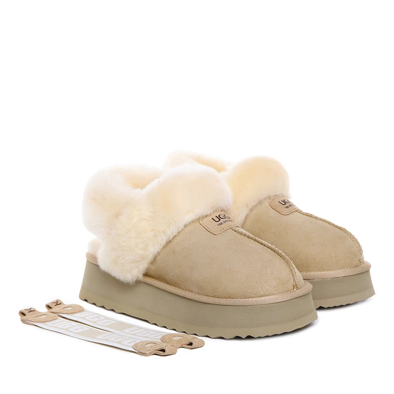 UGG Premium Detachable Fluffy Platform Scuff 11 UGG Premium Detachable Fluffy Platform Scuff - Image 9