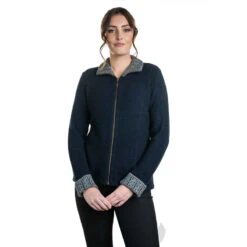 Premium Possum And Merino Wool - Two Tone Trim Jacket -Chic Clothing Store n