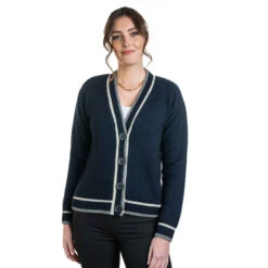 Premium Possum And Merino Wool - V Neck Cardigan -Chic Clothing Store navy 88109359 19e1 4e64 a4fa 83090f0b66a3