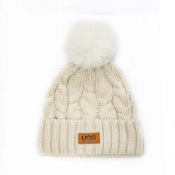 UGG Platinum PomPom Beanie -Chic Clothing Store s1 01700c05 d923 4f64 aae1 3133ef4840f6