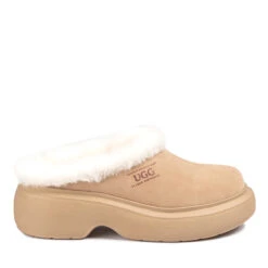 UGG Clogg Platform Slippers -Chic Clothing Store sand e88e21ad cdf6 41c7 aa91 4f044670e16c