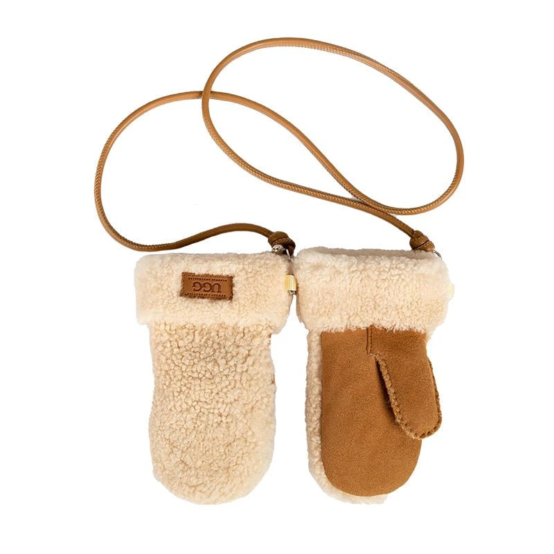 UGG Kid's Curly Sheepskin Mittens 3 UGG Kid's Curly Sheepskin Mittens