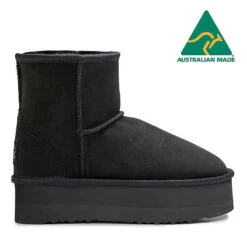 Jumbo UGG Platform Selena Ultra Short Boots-Made In Australia -Chic Clothing Store ugg platform selena ultra short boots made in australia 303879