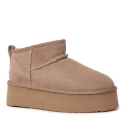 UGG Platinum Mini Suede Platform Boots -Chic Clothing Store ugg platinum mini suede platform boots 226068