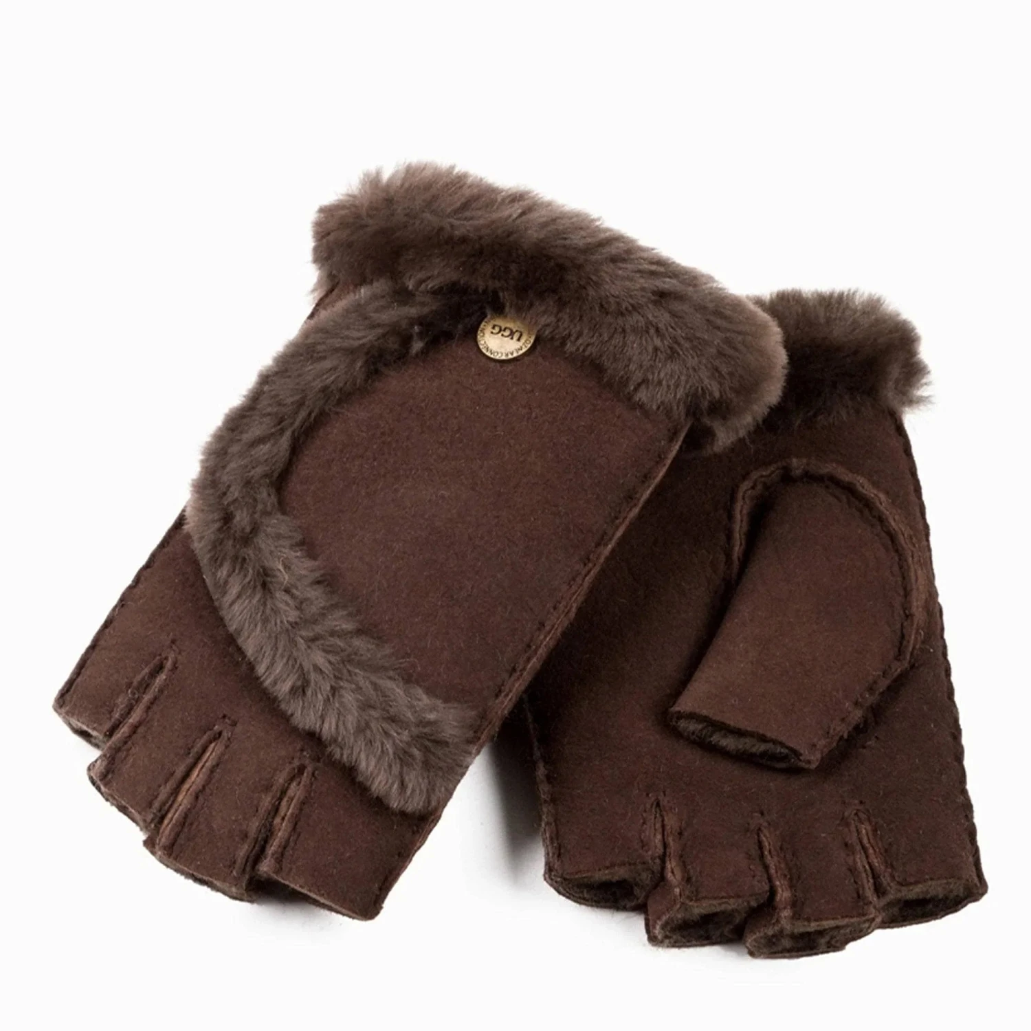 UGG Premium Fingerless Sheepskin Gloves 7 UGG Premium Fingerless Sheepskin Gloves - Image 5