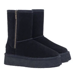 Premium Short Zip Platform Ugg Boots -Chic Clothing Store ugg premium short zip platform boot 309784