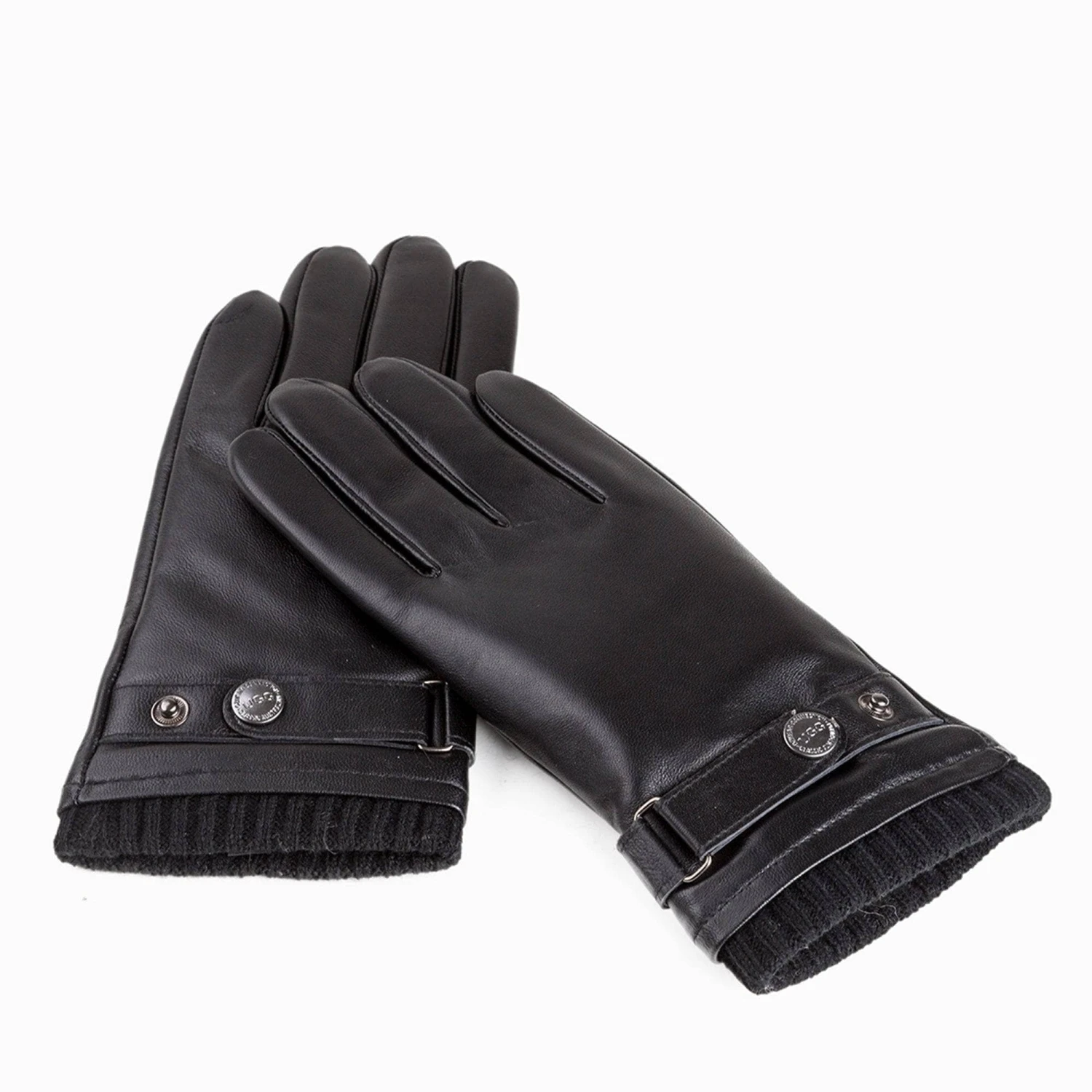 UGG Premium Touch Screen Men's Silver Stud Gloves 4 UGG Premium Touch Screen Men's Silver Stud Gloves - Image 2